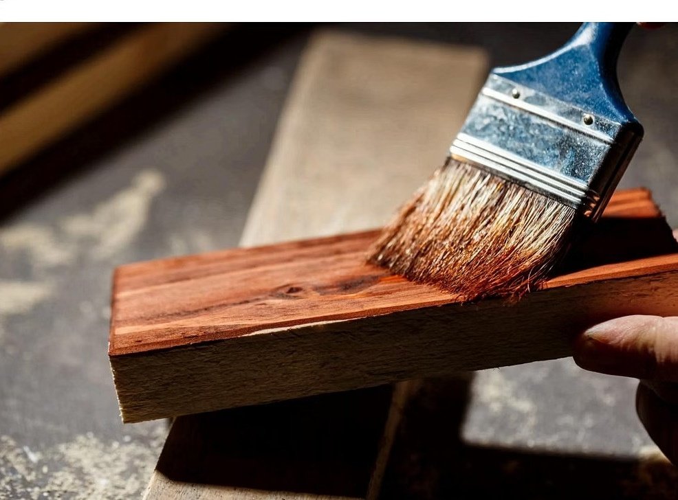 Woodworking timber staining
