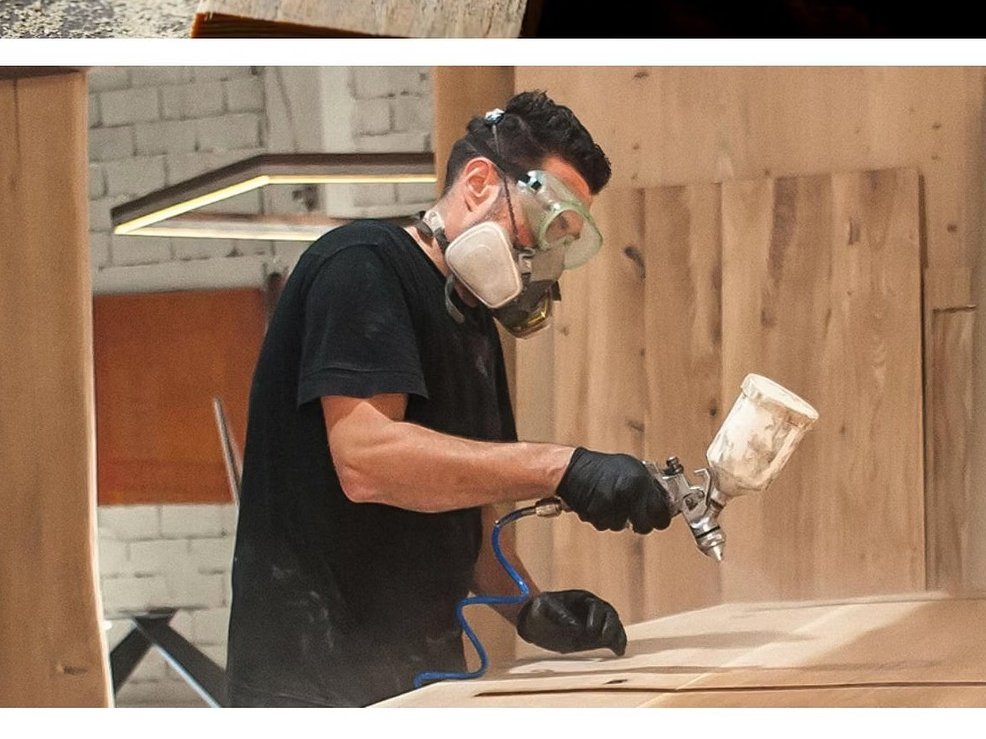 Professional spray booth lacquer finishing for custom cabinetry in South Florida