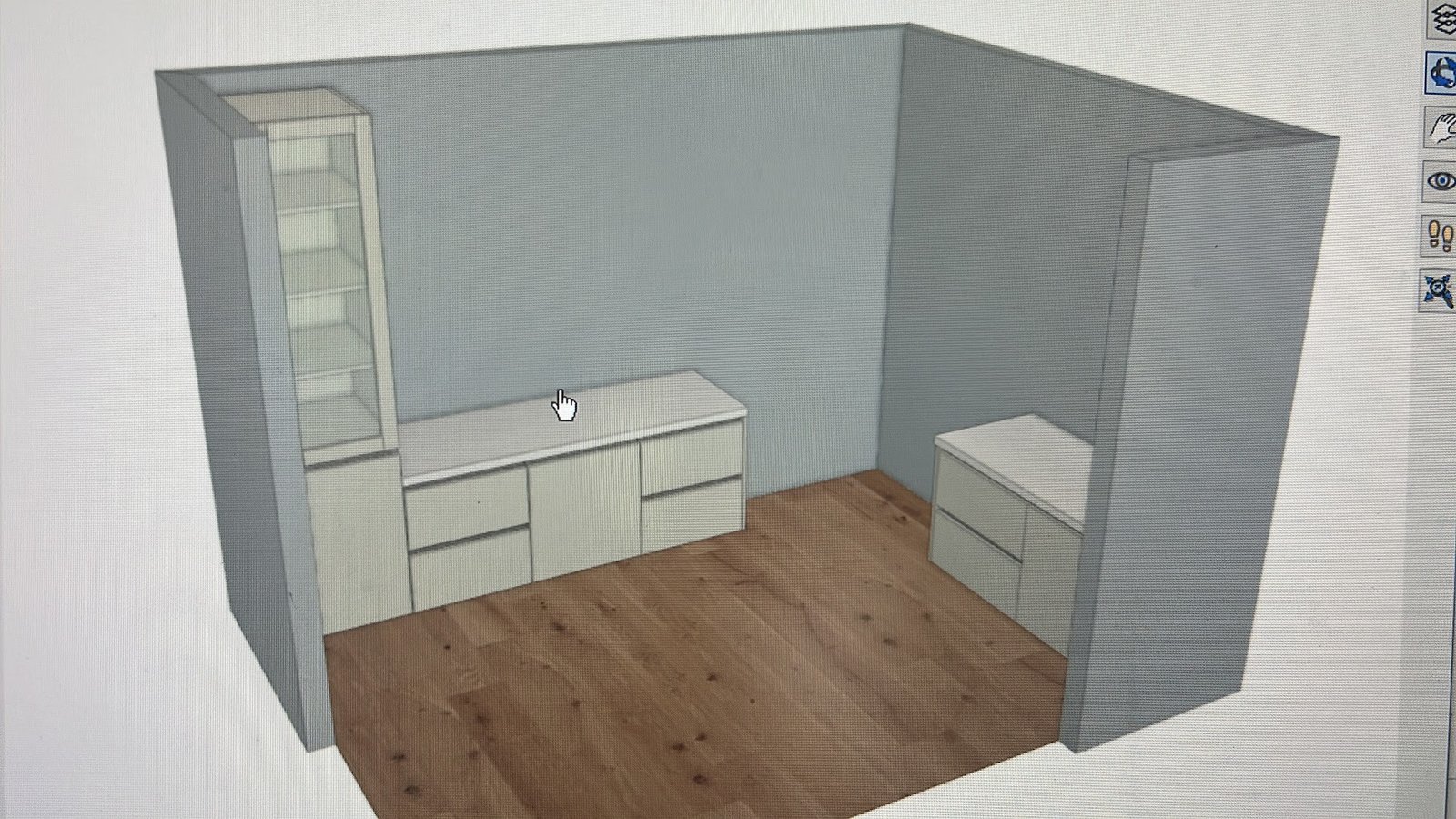 Shop drawings and cutlist planning for a custom vanity by M11 Design Group