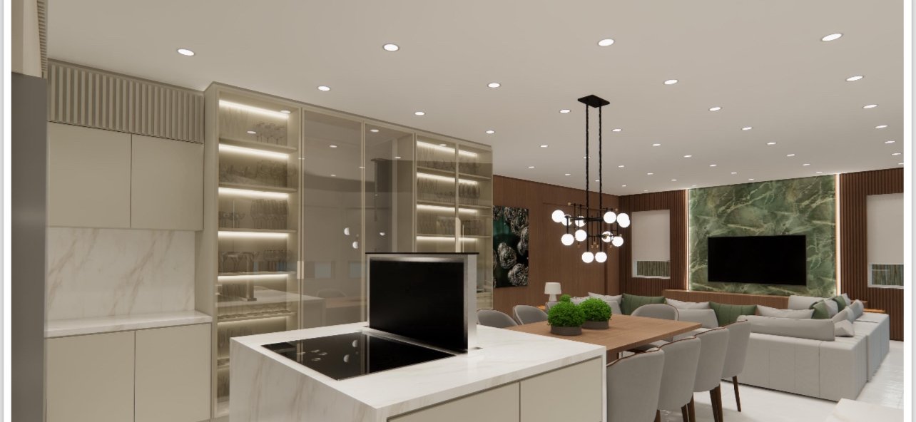 High End Interior Millwork 3D Visualization - M11 Design Group Custom Millwork South Florida