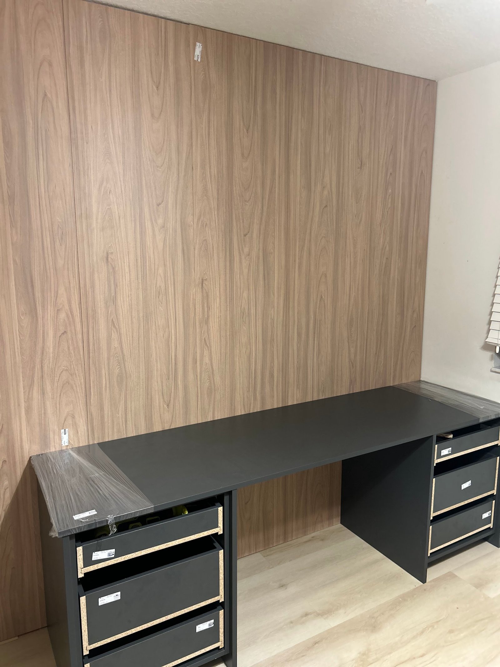 Built-in home office cabinetry and desk by M11 Design Group in South Florida